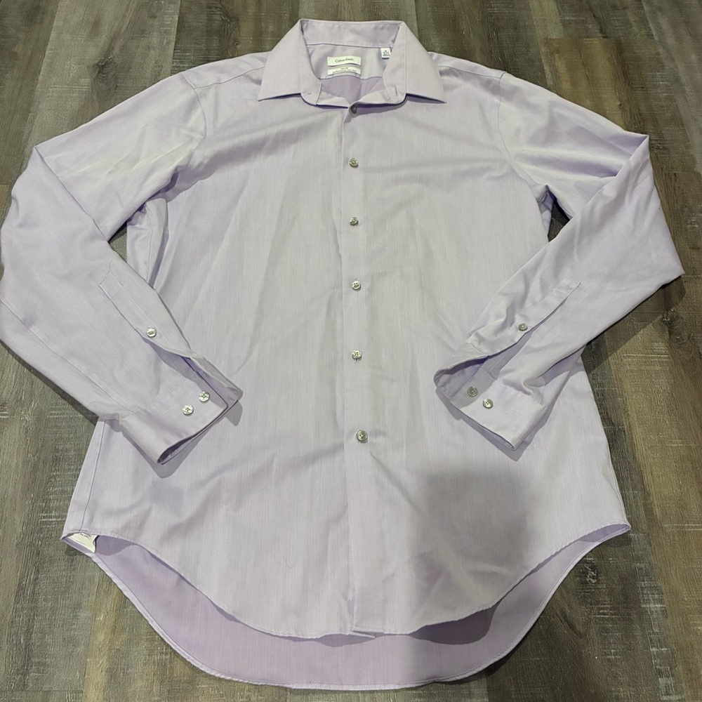 Calvin Klein Light Purple Dress Shirt